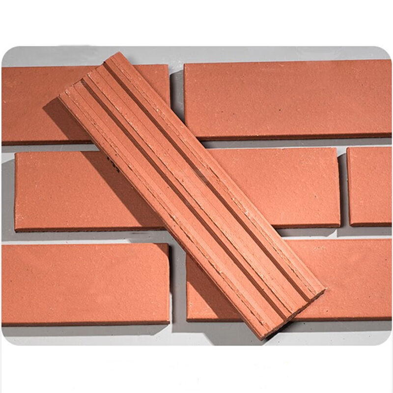 Đồ gạch đất sét phân chia Natural Terracotta Thin Brick Wall Cladding cho trang trí mặt tiền bên ngoài và các dự án kiến trúc