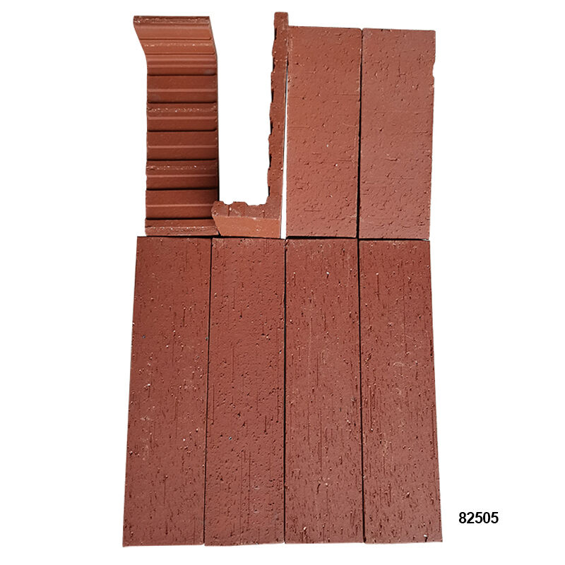 Phân chia tường đối diện gạch Terracotta hình L gạch mỏng trượt trang trí góc gạch veneer cho trụ & góc tường