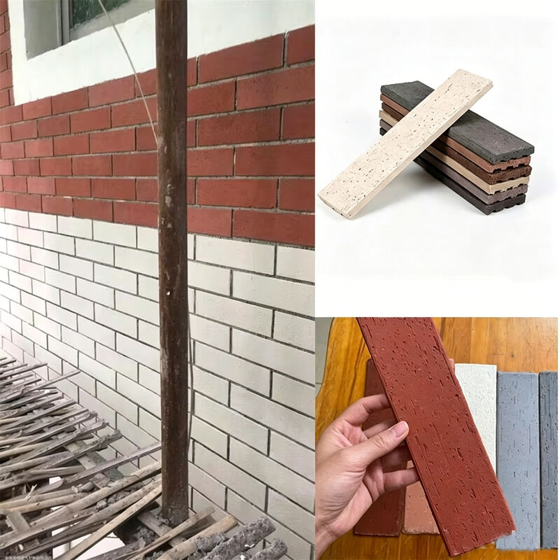 Gạch ốp tường mộc mạc cho khách sạn Sân vườn Gạch ốp tường ngoại thất Tòa nhà ngoài trời Gạch chia trang trí
