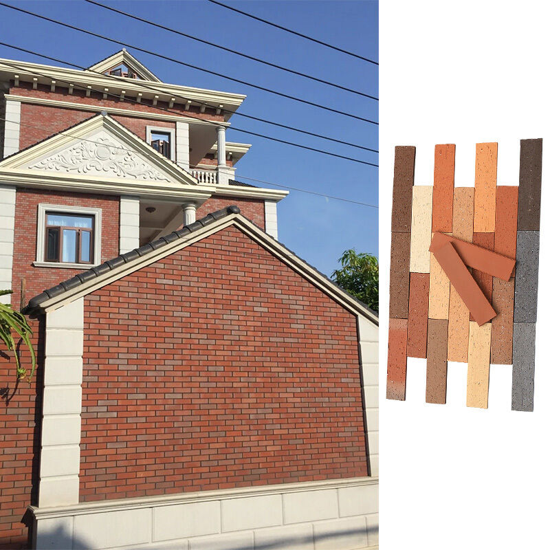 Phân tường mặt gạch ngoài trời Villa vườn trang trí tường bên ngoài đất sét Phân mặt gạch cho xây dựng xây dựng mặt tiền