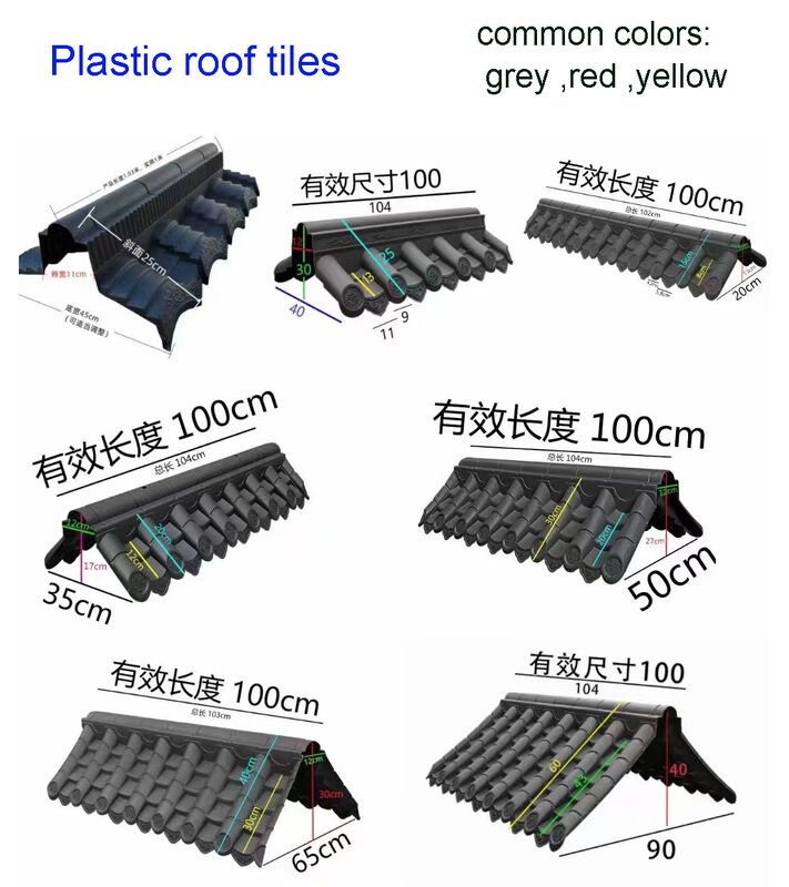 Vật tư nắp mái bằng nhựa tổng hợp thương mại chống thời tiết PVC/PP cho mái, diềm mái, hàng rào và tường