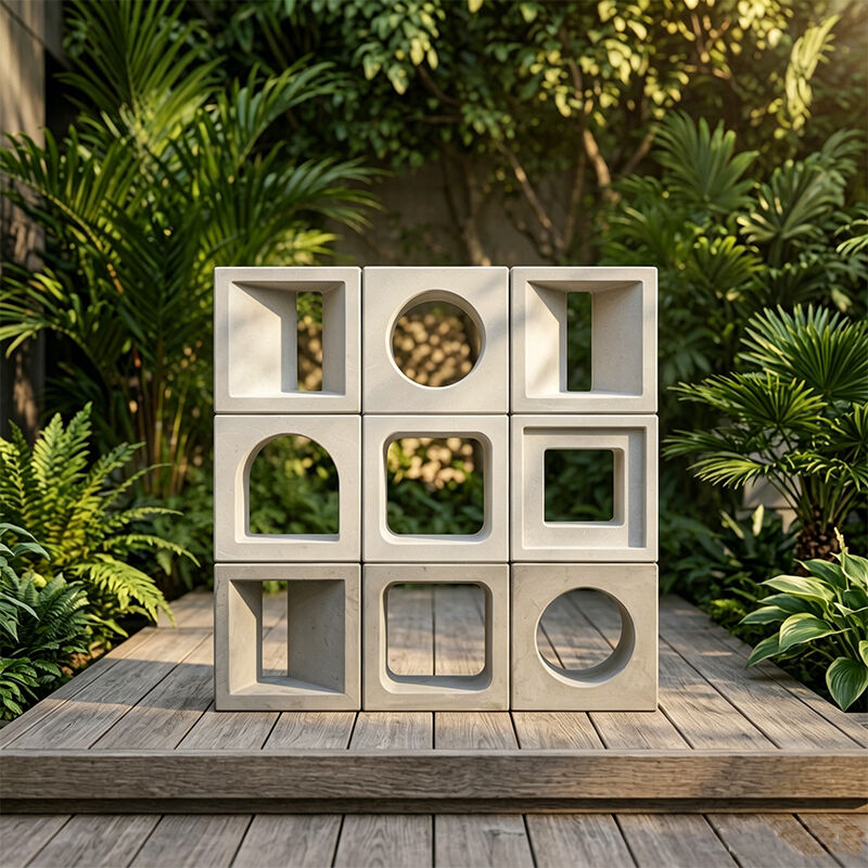 Concrete Breeze Block Precast Cement Block cho hàng rào vườn