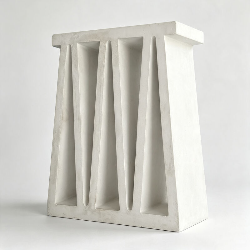 Cement Geometric Breeze Blocks White Hollow Concrete Screen Bricks for Architectural Facades & Interior Partitions