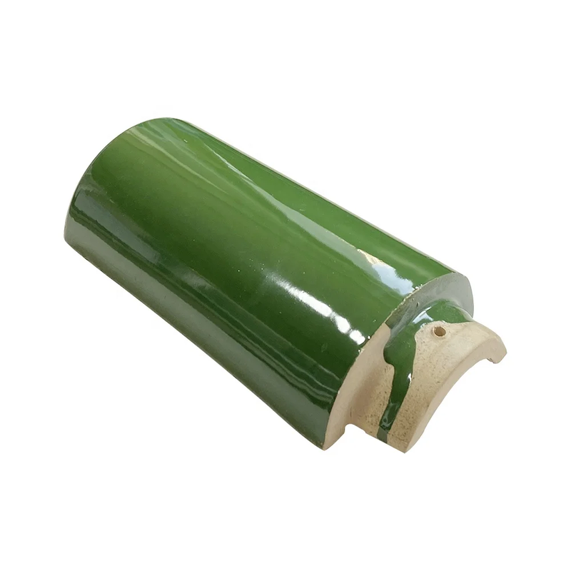 Green Glazed Chinese Roof Tiles Traditional Ceramic Ceramic Roof Tiles for Temple Gazebo Pavilion Building