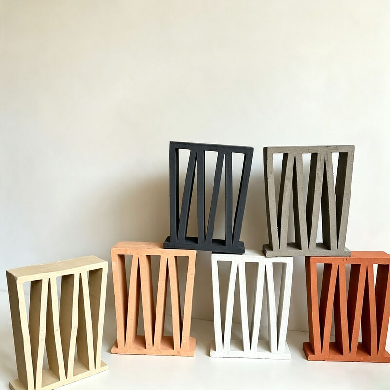 Modernist Linear Nhiều màu gốm màn hình khối Terracotta Brize gạch cho riêng tư tường & đặc điểm mặt tiền
